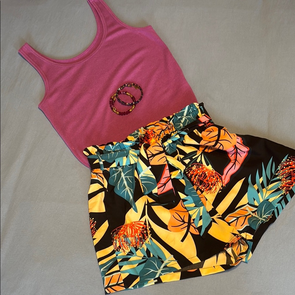 Tropical Print Women's Skirt